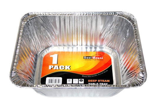 Disposable Aluminium Full Steam Deep Roaster Tray CD658