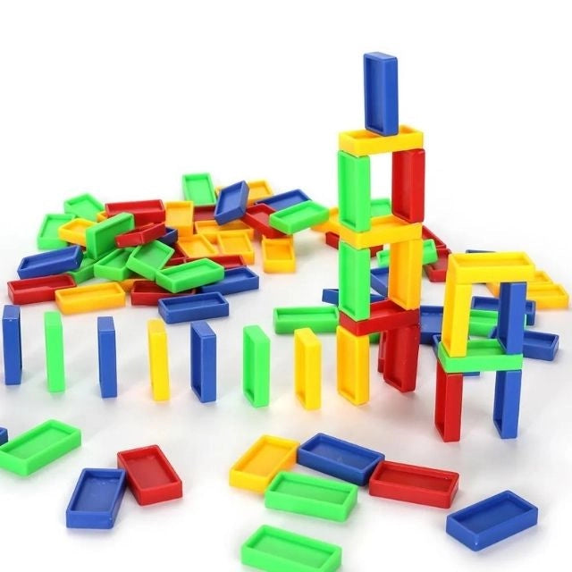 Romino Game - Domino Stack & Track Playset