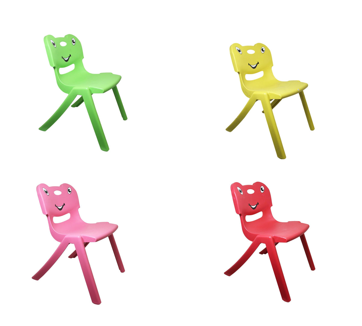 Gizem Children'S Plastic Chair Frog Animal Design Assorted Colours