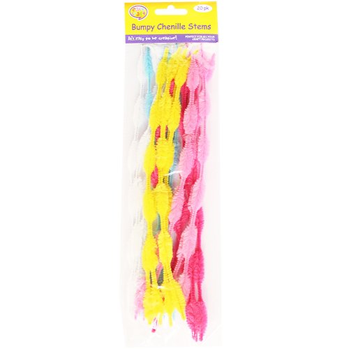 Pastel 20pk Bumpy Chenille Stems