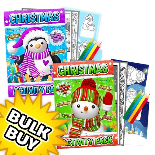 Snowman/Penguin Activity Packs x 12 ( BULK BUY )
