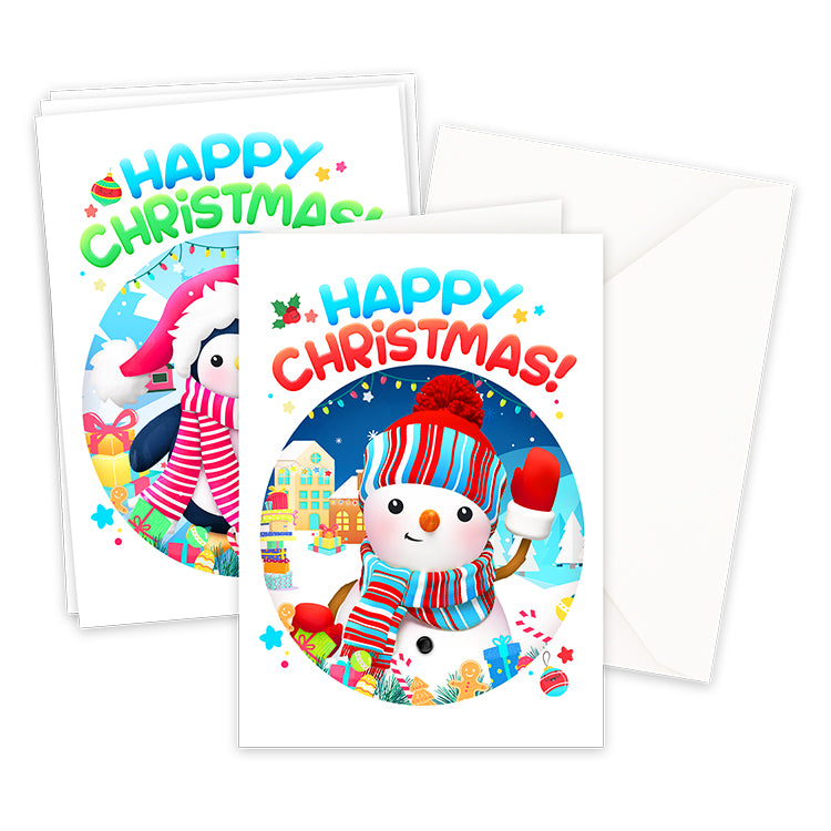 Christmas Kids Greeting Cards x 24 ( SUPER VALUE MIX )