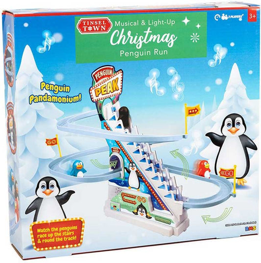 Christmas Penguin Run Climb & Slide Game