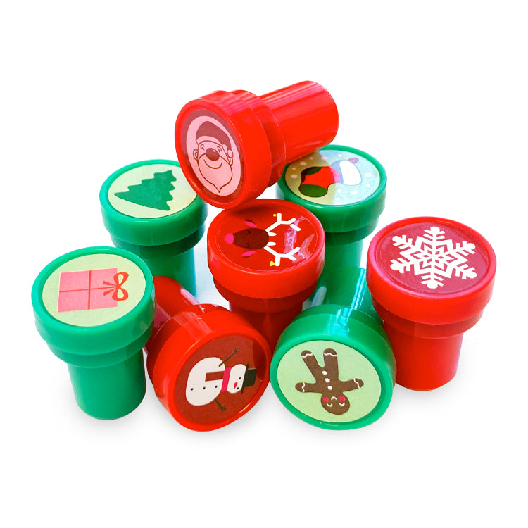 Mini Christmas Ink Stampers x 8