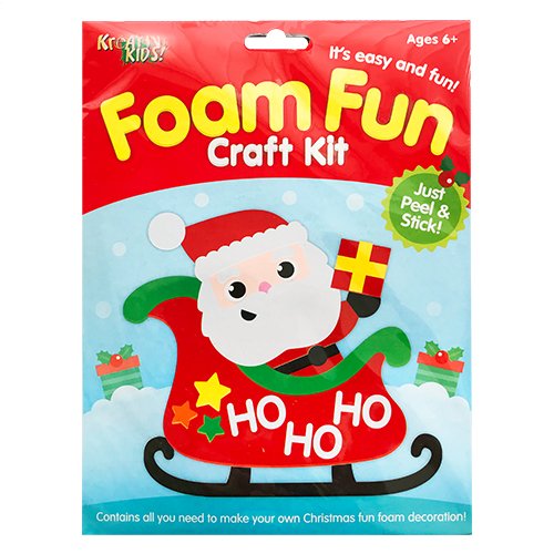 Santa Sleigh Foam Fun Craft Kit