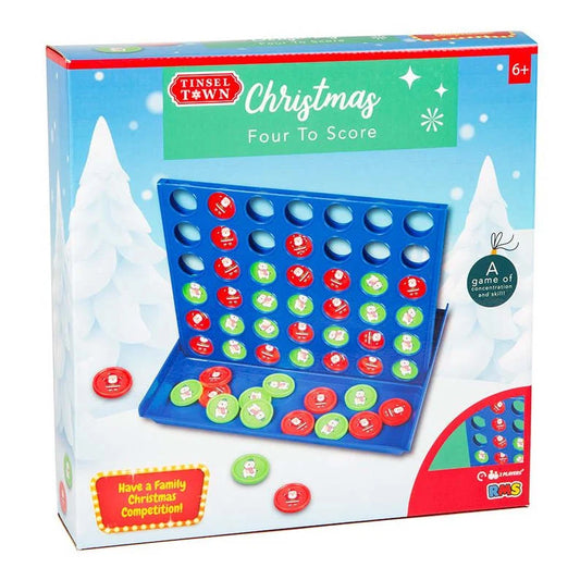 Four To Score Game Connect 4 Style - Christmas Edition
