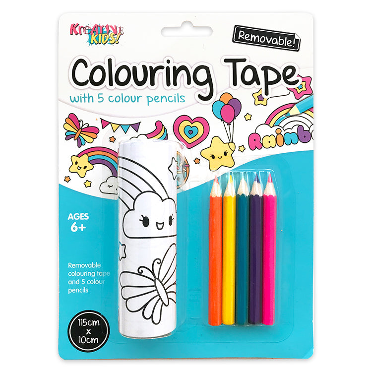 Cute Rainbows Colouring Tape Set