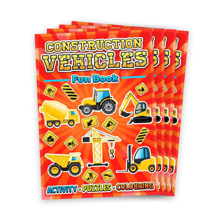 Construction Vehicles Mini Activity Book