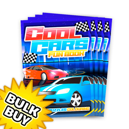 Cool Cars Mini Activity Books x36 ( BULK BUY )