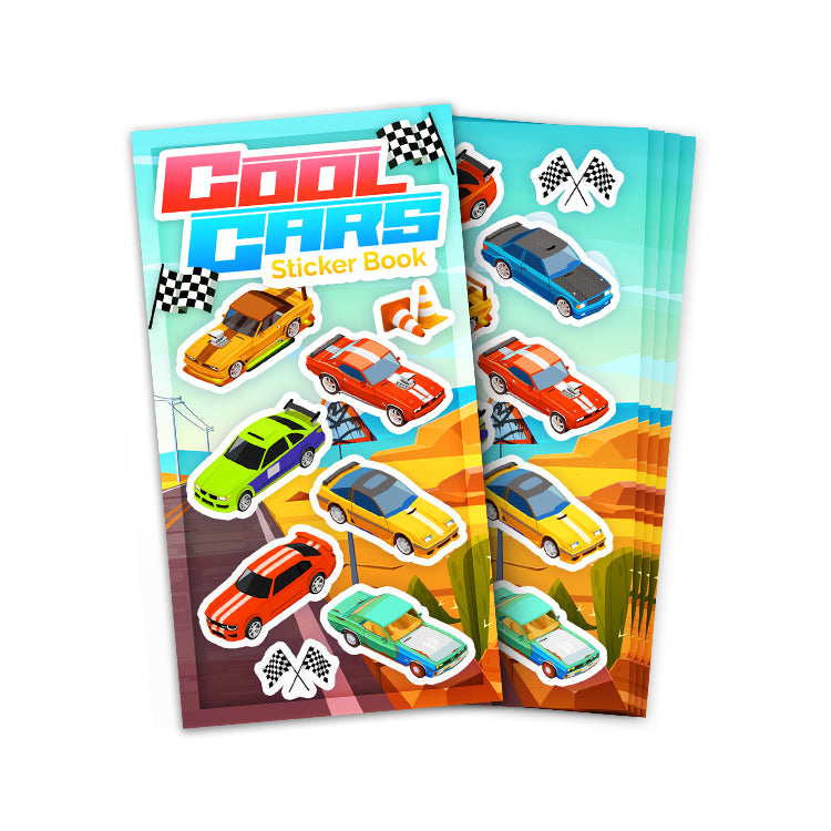 Cool Cars Mini Sticker Book (12 Sheets)