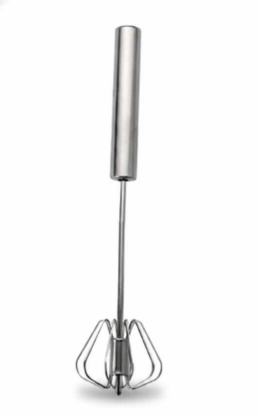 Metal Hand Press Egg Whisk Beater