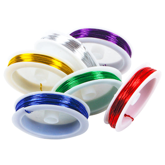 Deluxe Coloured Craft Wire x 6 ( Craft Clearance Special )