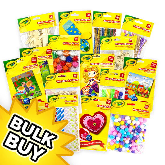Crayola Craft Sets Multi Mix ( 48 sets ) BULK BUY
