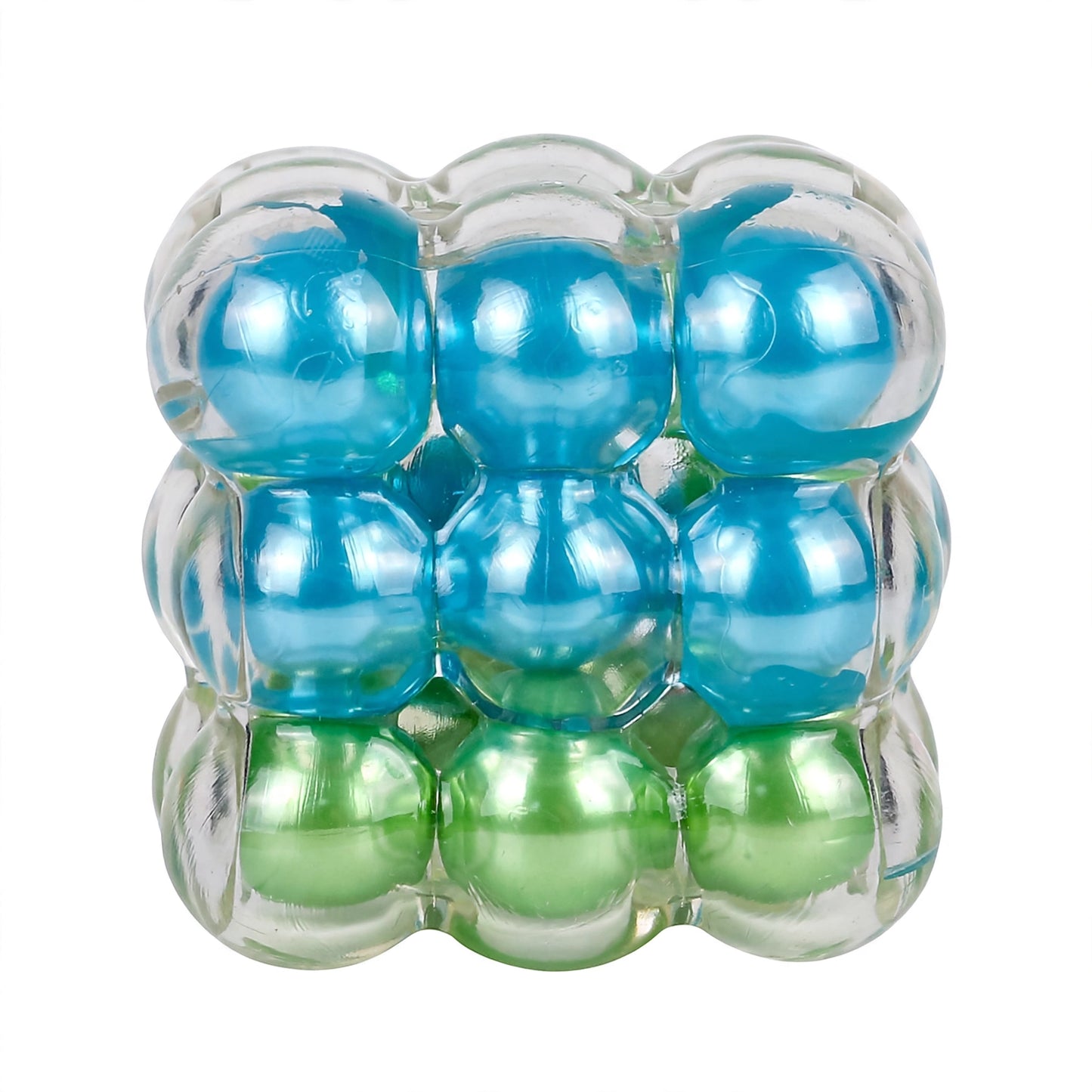 Viral Pearl Crackle Cube - Ocean Mix Colour Squishy Fidget Sensory Toy