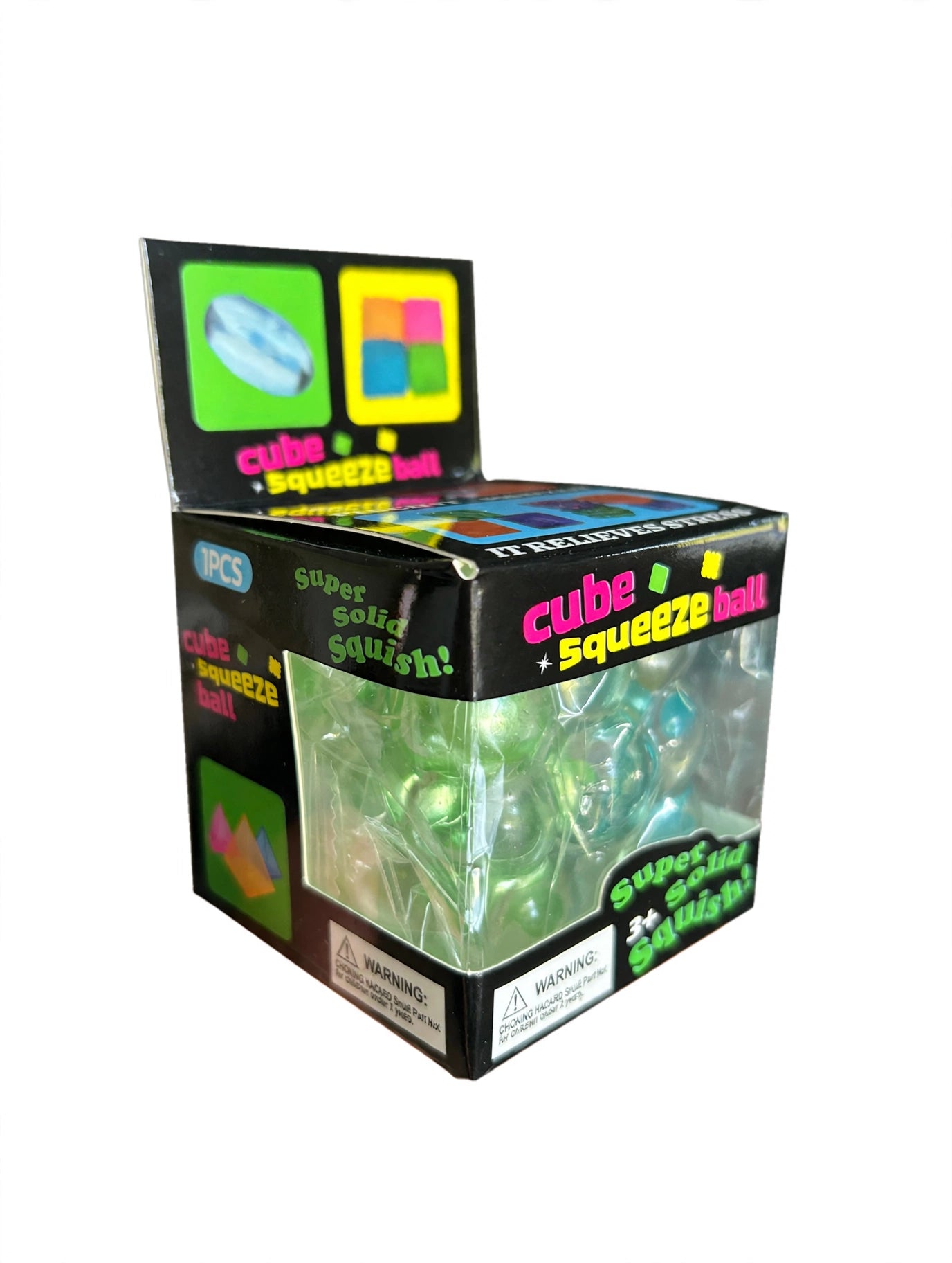 Viral Pearl Crackle Cube - Ocean Mix Colour Squishy Fidget Sensory Toy