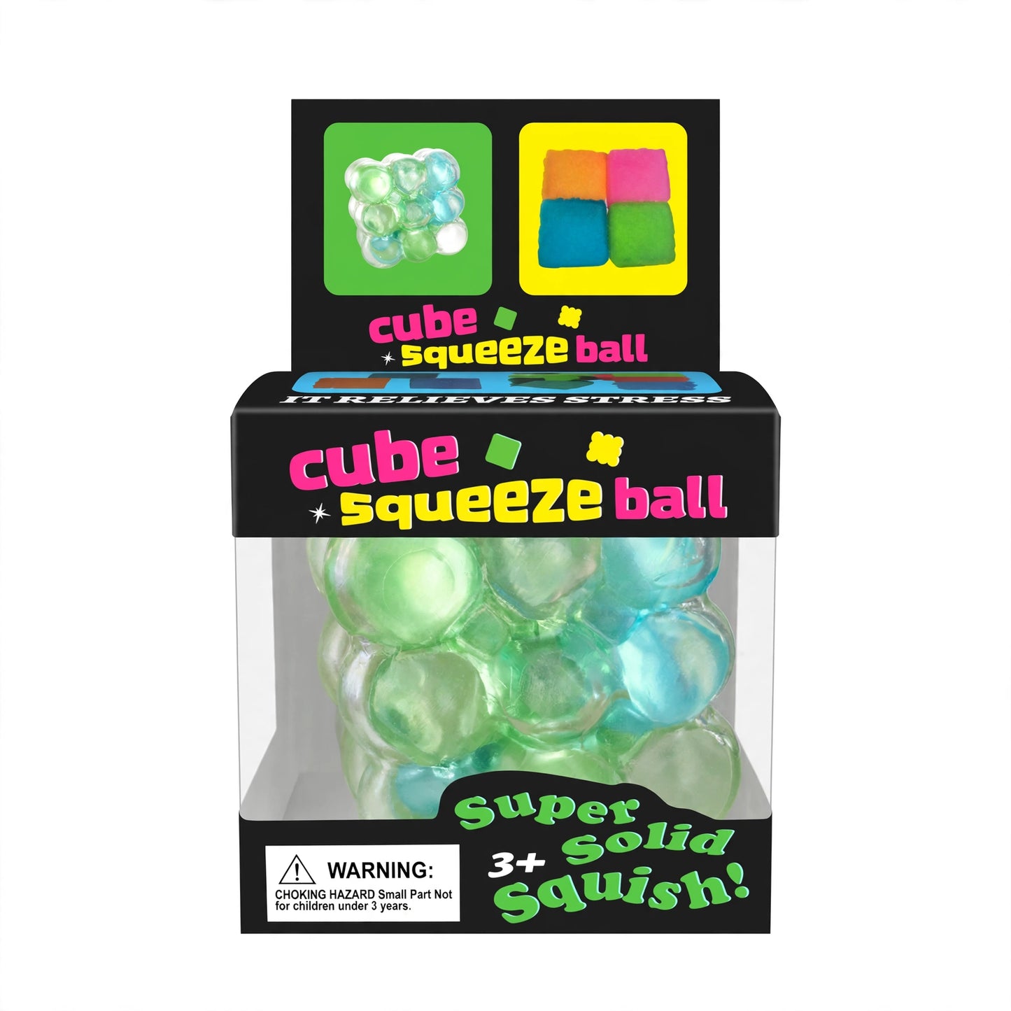 Viral Pearl Crackle Cube - Ocean Mix Colour Squishy Fidget Sensory Toy