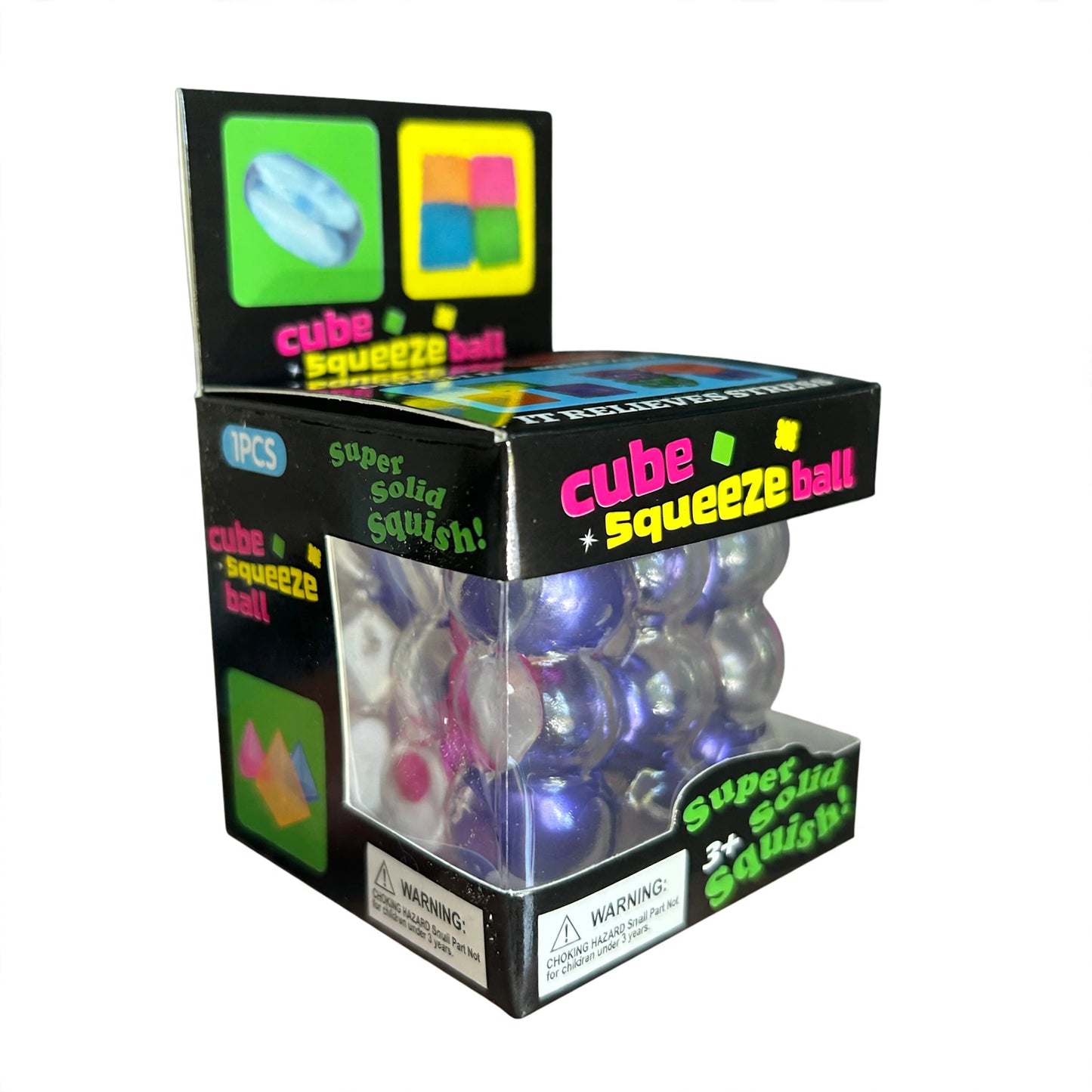 Viral Pearl Crackle Cube - Galaxy Mix Colour Squishy Fidget Sensory Toy