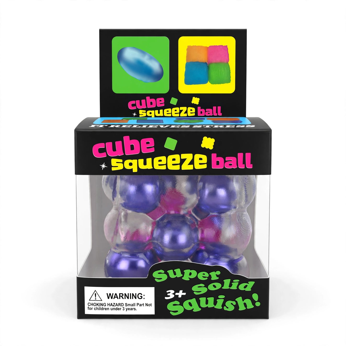 Viral Pearl Crackle Cube - Galaxy Mix Colour Squishy Fidget Sensory Toy