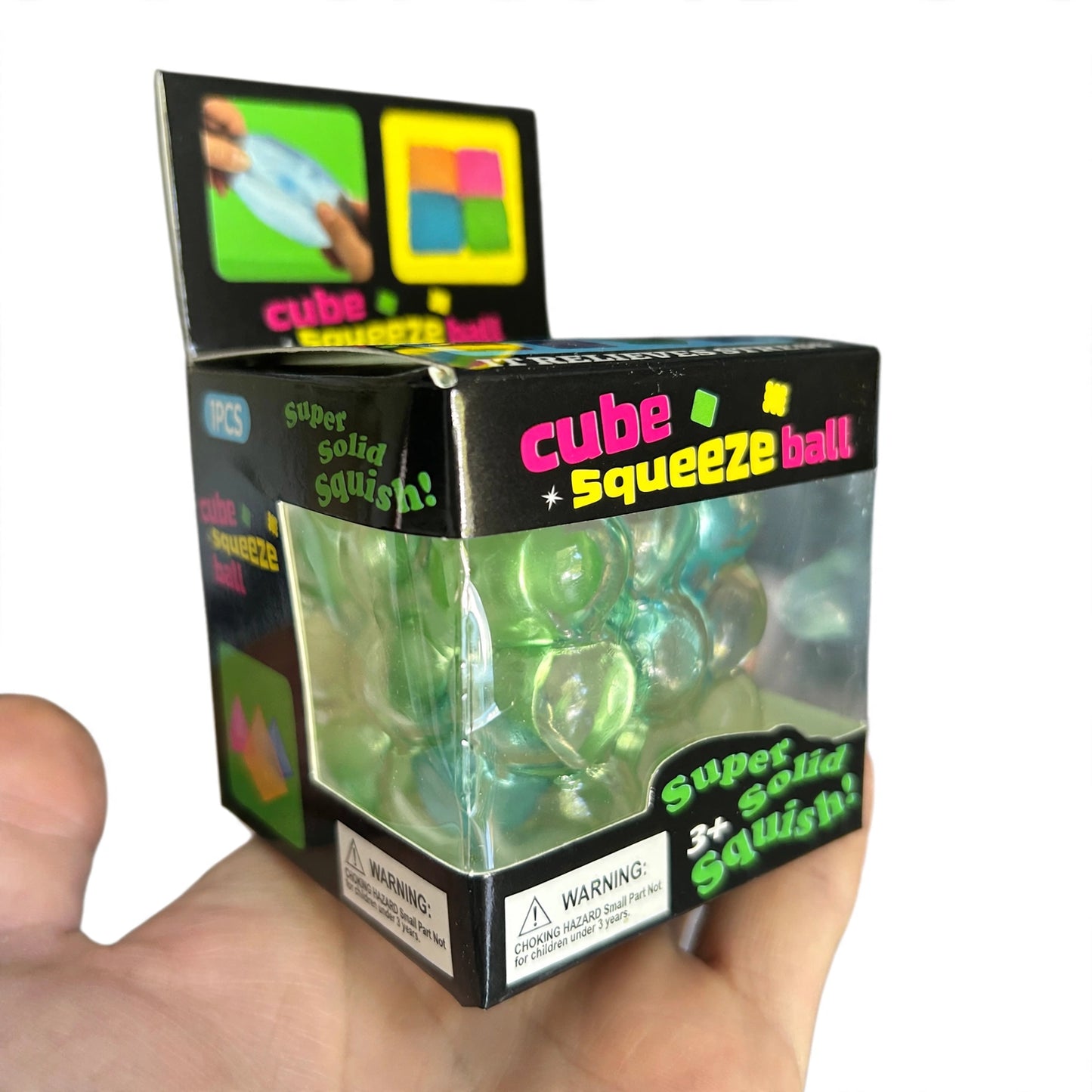 Viral Pearl Crackle Cube - Ocean Mix Colour Squishy Fidget Sensory Toy