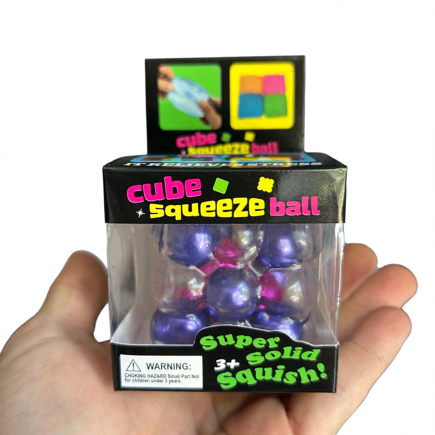 Viral Pearl Crackle Cube - Galaxy Mix Colour Squishy Fidget Sensory Toy