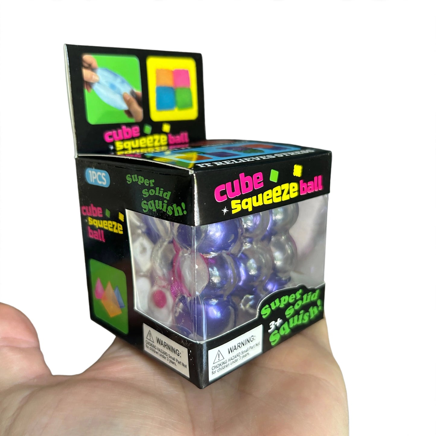Viral Pearl Crackle Cube - Galaxy Mix Colour Squishy Fidget Sensory Toy