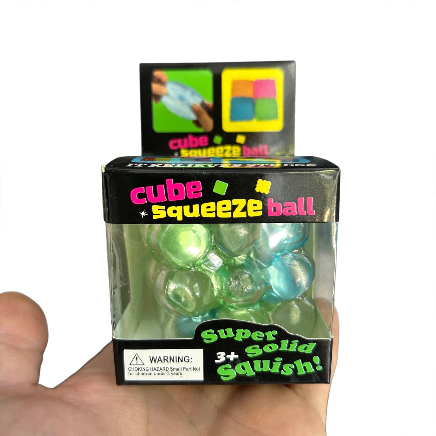 Viral Pearl Crackle Cube - Ocean Mix Colour Squishy Fidget Sensory Toy