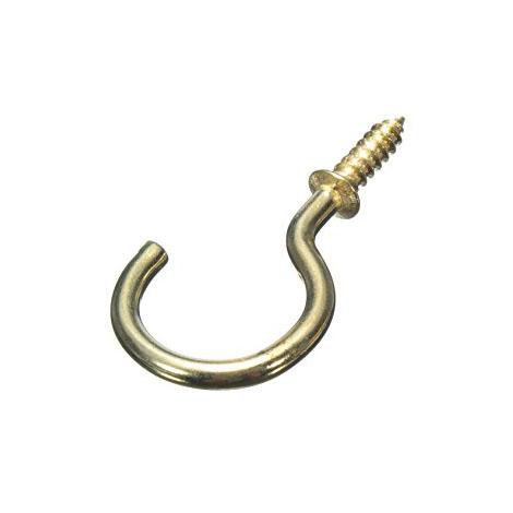 Cup Hooks 1'' (25mm) Brass Effect Diy 0706