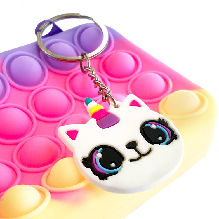 Cute Cat 3D Chunky Keyrings x 48 ( BULK BUY )