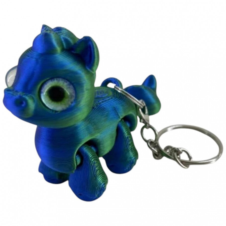 3D Unicorn Keyring