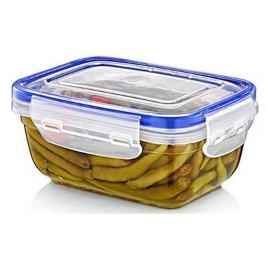 Rectangular Clear Plastic Food Storage Container with Sealing Lid 4000ml D30115