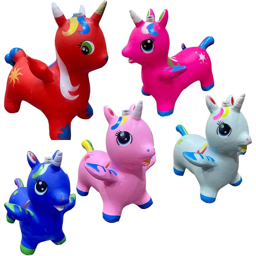 Inflatable Unicorn With Loud Sound And Flashing Light Colours