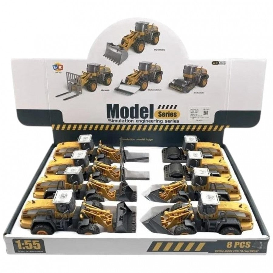 X8 Die-Cast Costruction Vehicles