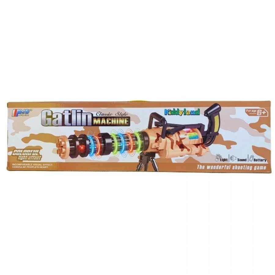 Colourful Gatling Light Up Gun