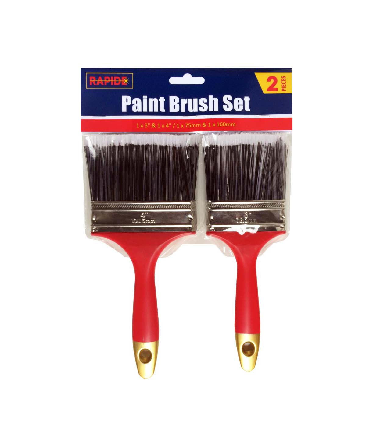 Rapide 4" and 3" Paint Brush Set of 2 2055