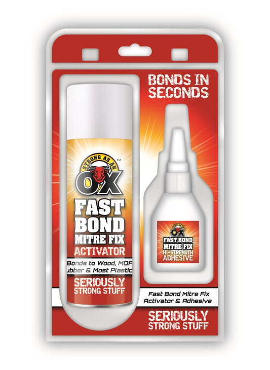 Saao Instant Adhesive Hi – Strength Mitre Fi x – Professional Woodworking Bonding Solution