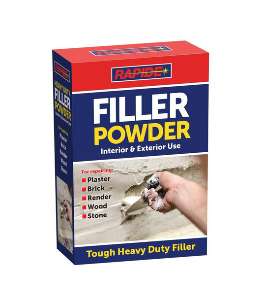 Rapide Filler Powder Interior and Exterior Use Tough Heavy Duty Filler 500g 3128