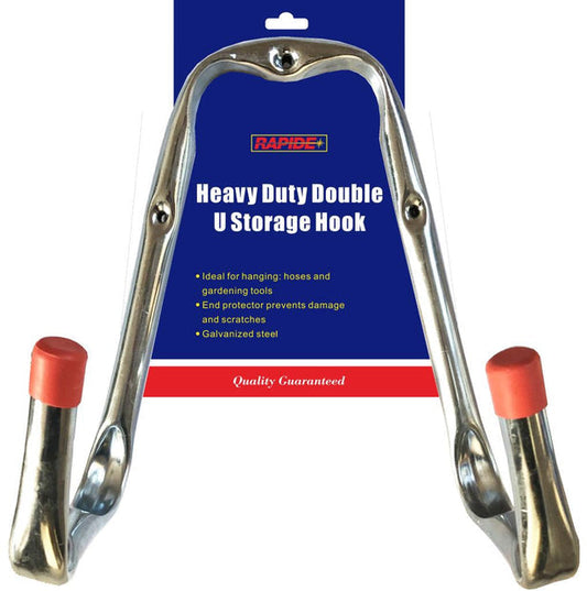 Heavy Duty Double U Storage Hook Galvanised Steel 25cm 3152