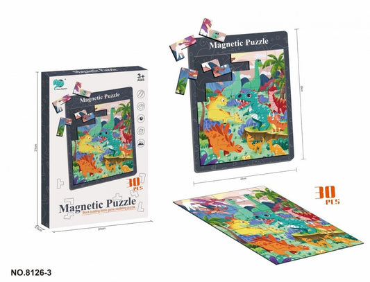 Magnetic Puzzle Dinosaurs 30Pcs