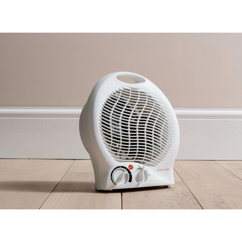 Daewoo Plastic Upright Fan Heater 2000W White HEA1926  A W25