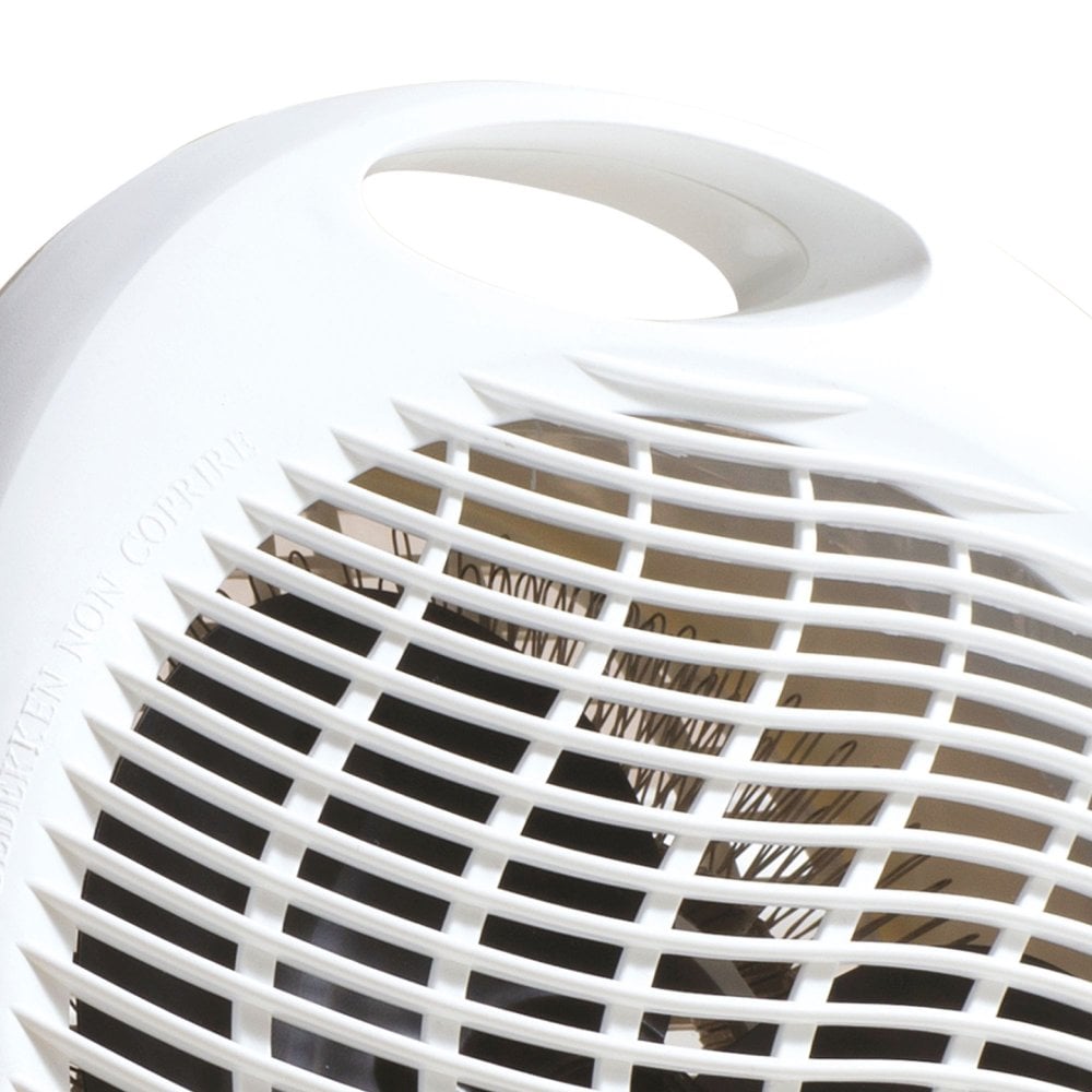Daewoo Plastic Upright Fan Heater 2000W White HEA1926  A W25