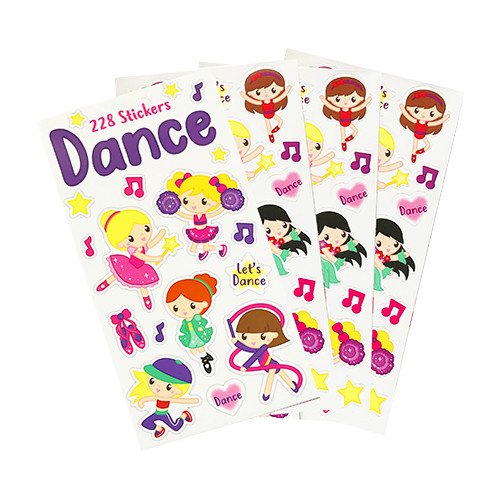 Dance Mini Sticker Book ( 12 Sheets )