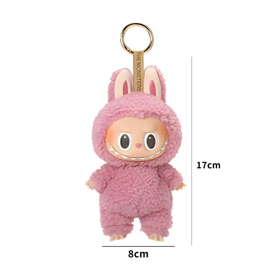 Labubu THE MONSTERS Pink DaDa PopMart Style Keyring Keychain Stuffed Plush Toy Doll 17cm VIRAL