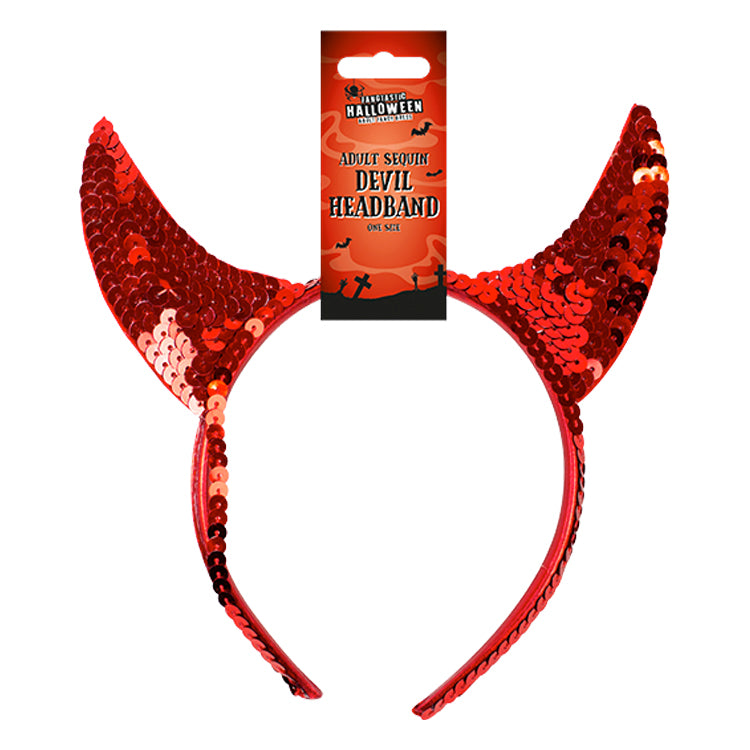 Devil Sequin Headband