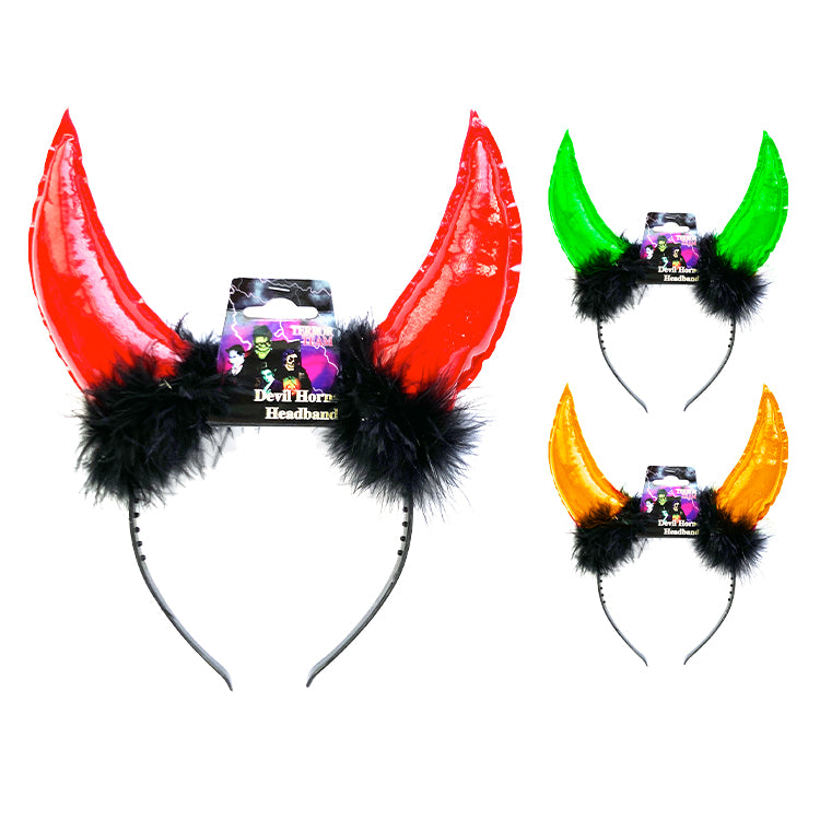Coloured Devil Horn Headband