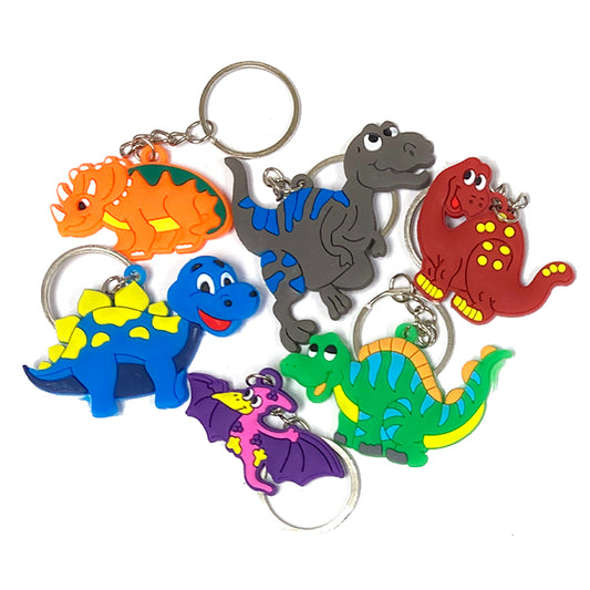 Super Dinosaur Keyrings x 6