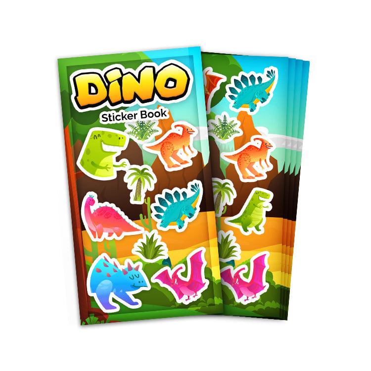 Dinosaurs Mini Sticker Book (12 sheets) NEW