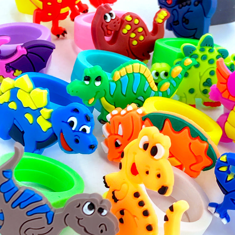 Dinosaur Rings x 6 ( PARTY BAG SPECIAL )