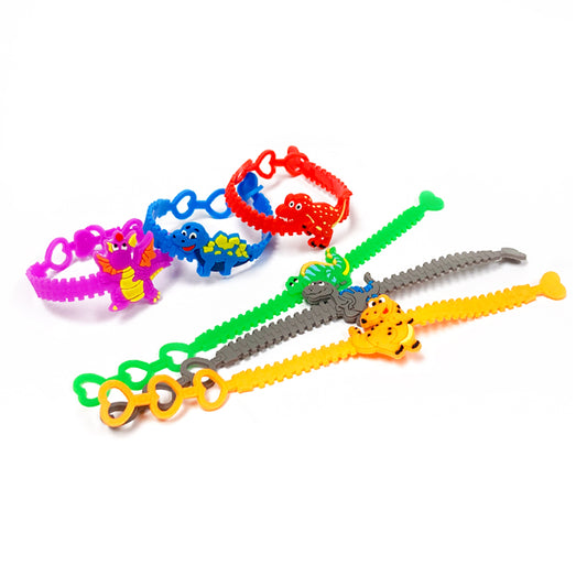 Dinosaur Stretch Bracelets x 8 ( PARTY BAG SPECIAL )
