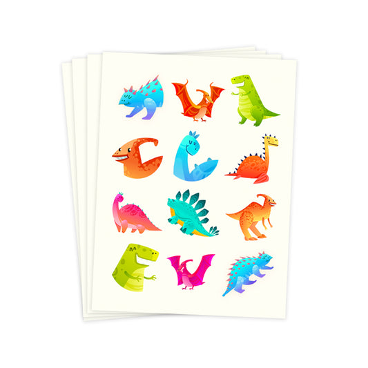 Dinosaur Tattoo Sheets x 4 ( ONE OFF SPECIAL )