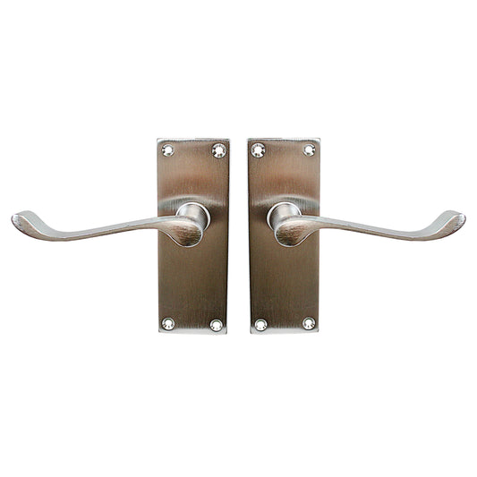 4" Vic Scroll Latch Handle Chromed 0846 A